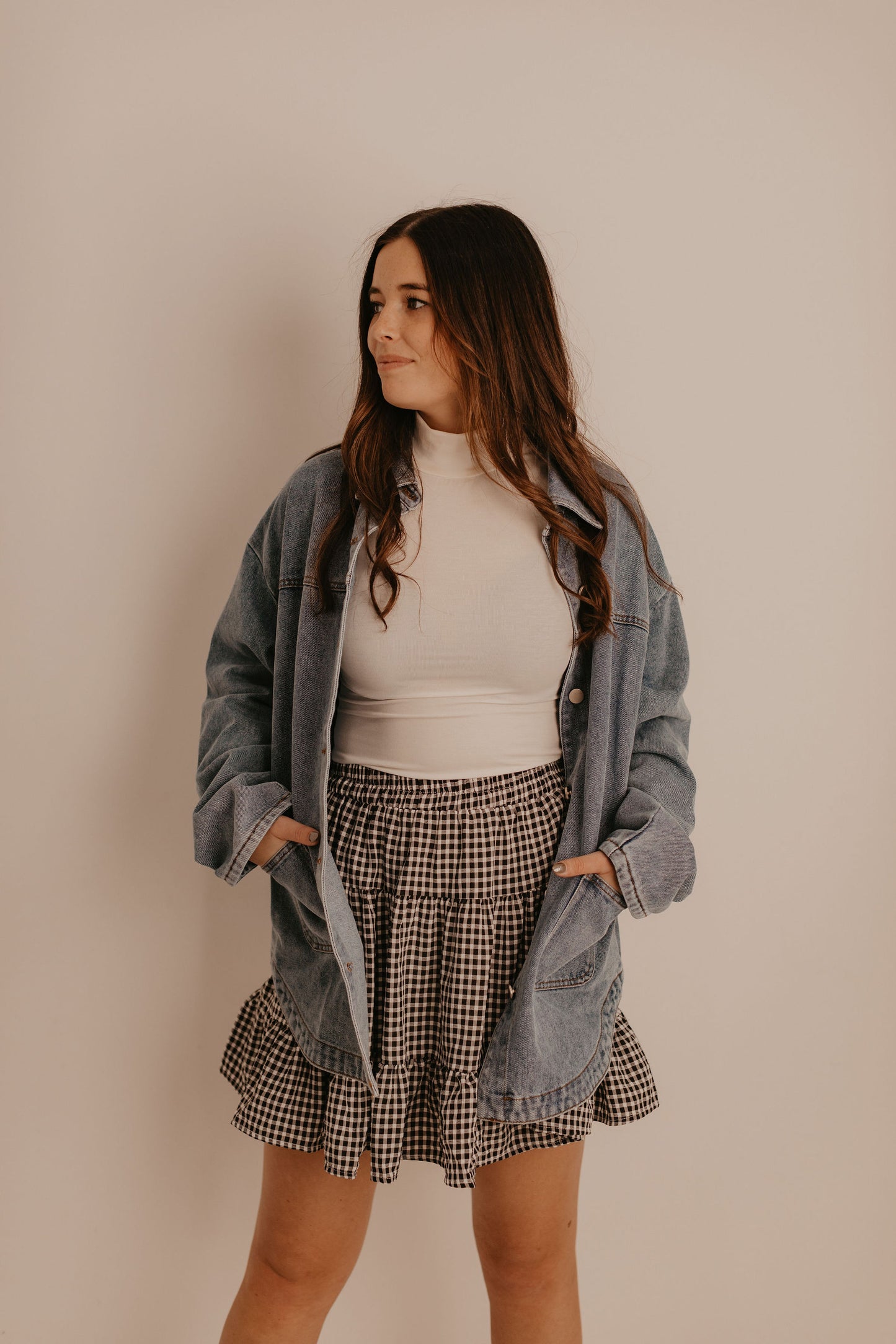 PLAID CHECKED SKIRT