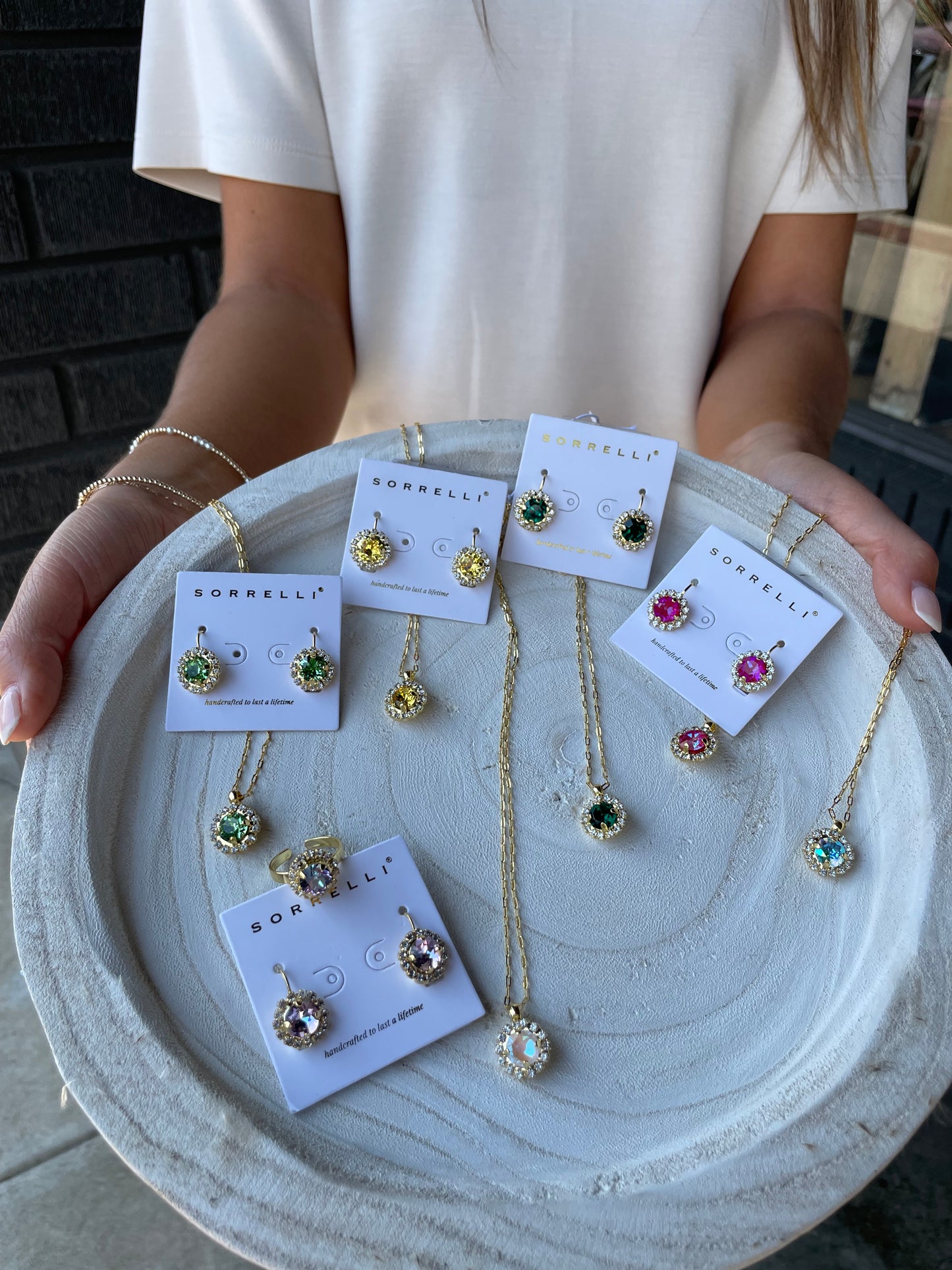 SORRELLI HAUTE HALO EARRINGS BIRTHSTONE