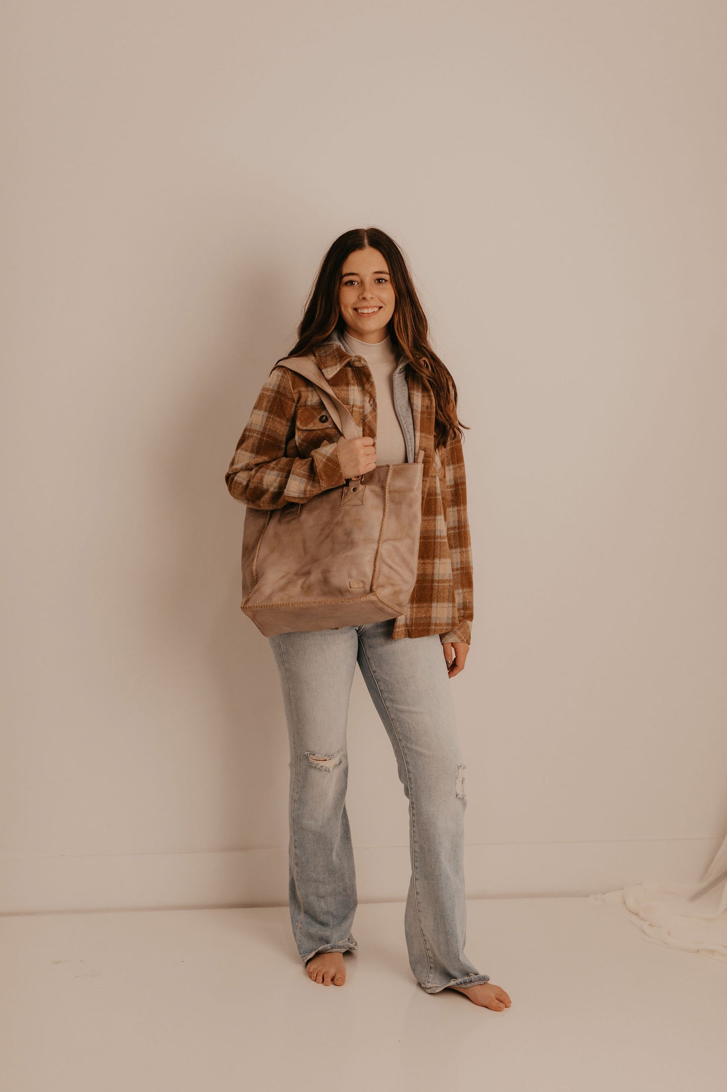 PENNY PLAID HOODED SHIRT