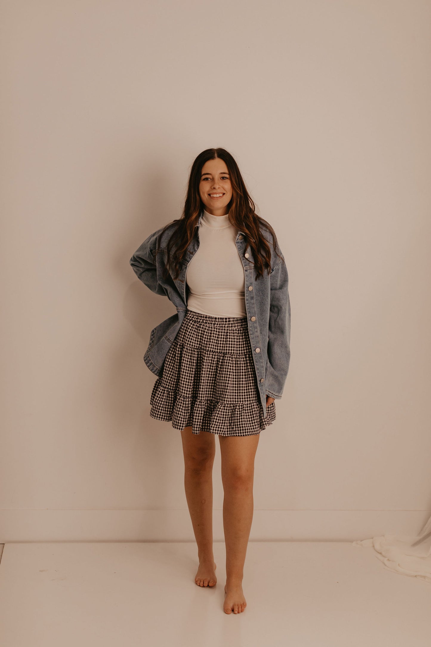 PLAID CHECKED SKIRT