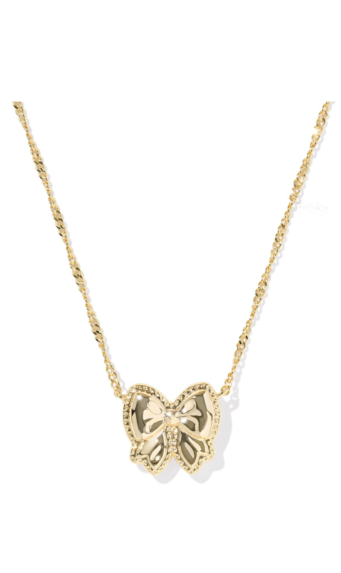 KENDRA SCOTT HALEY BOW SHORT PENDANT NECKLACE