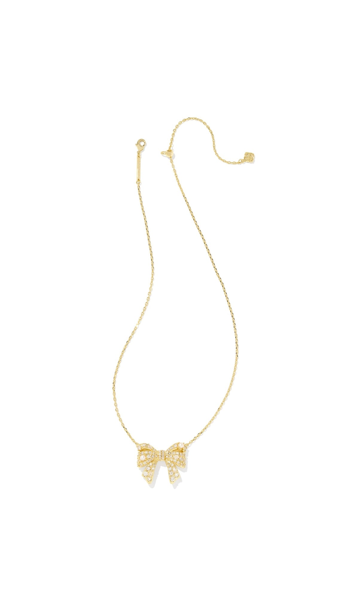 KENDRA SCOTT KRISTA BOW PENDANT NECKLACE