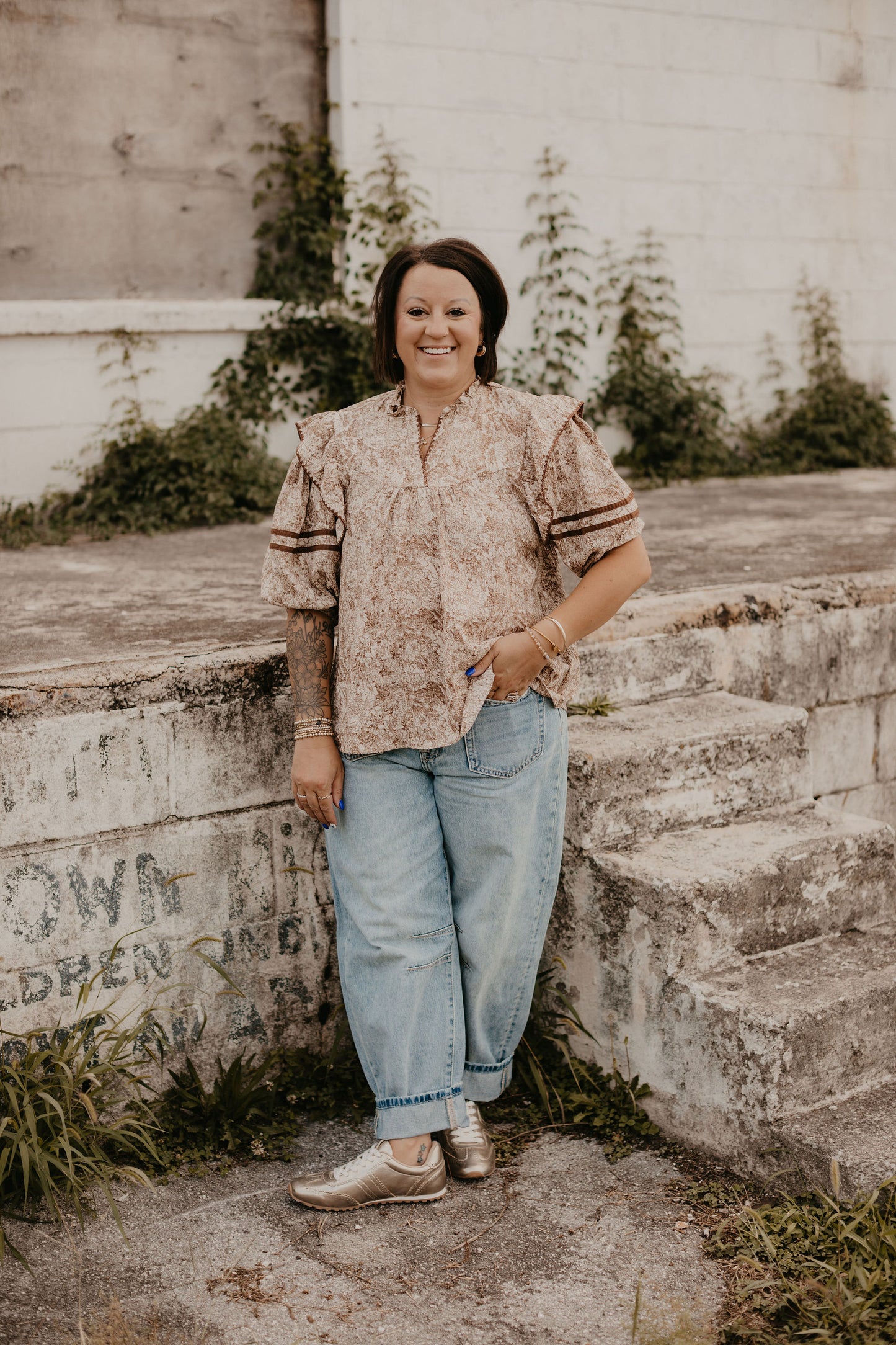 SAMMIE BARREL CUFFED JEANS ‘70