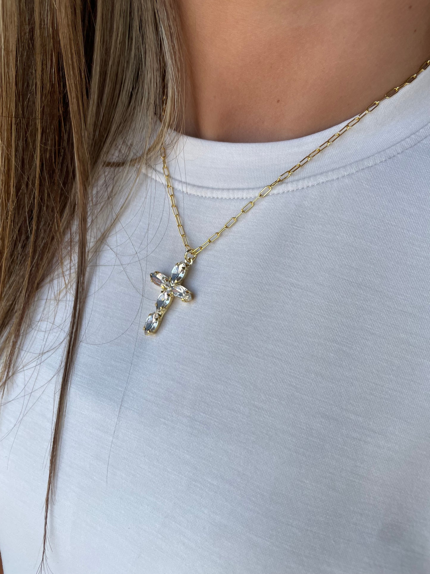 SORRELLI CLARISSA CROSS PENDANT NECKLACE
