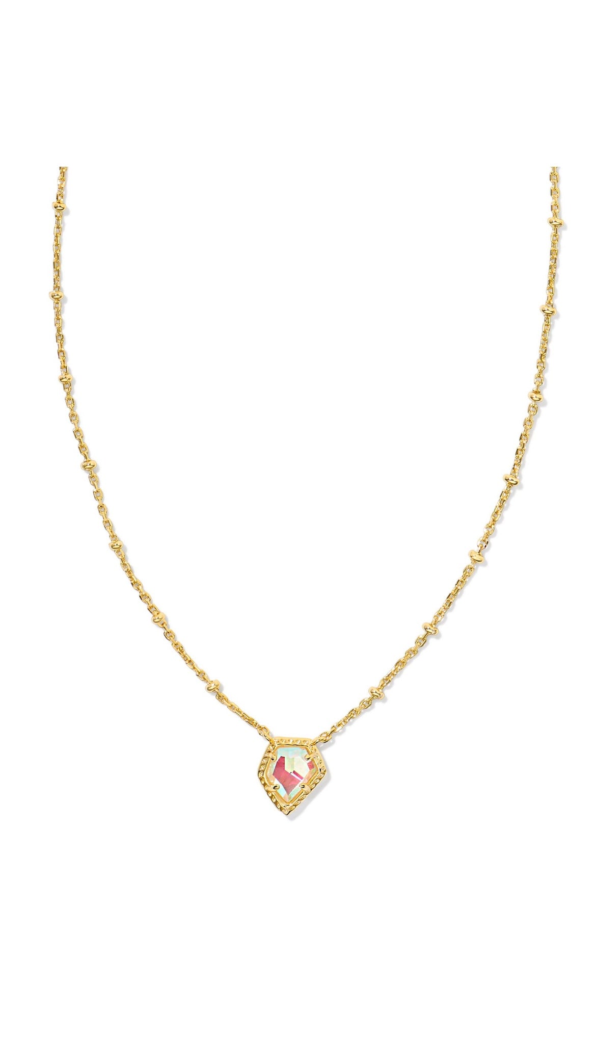 KENDRA SCOTT FRAMED TESS SATELLITE SHORT PENDANT NECKLACE