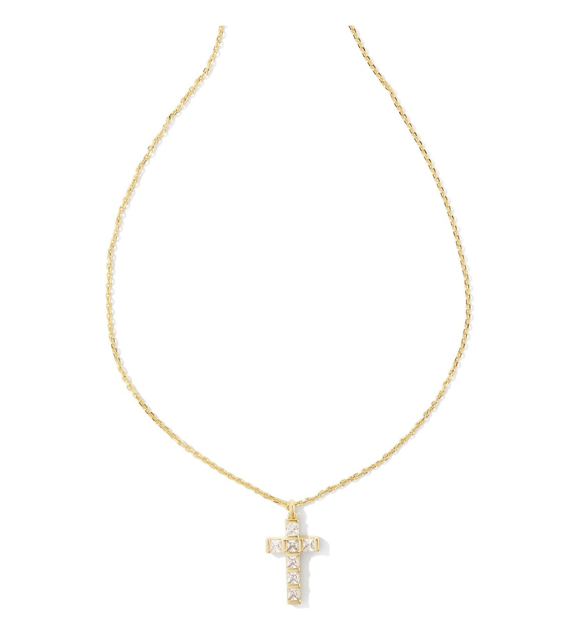 KENDRA SCOTT GRACIE CROSS PENDANT NECKLACE