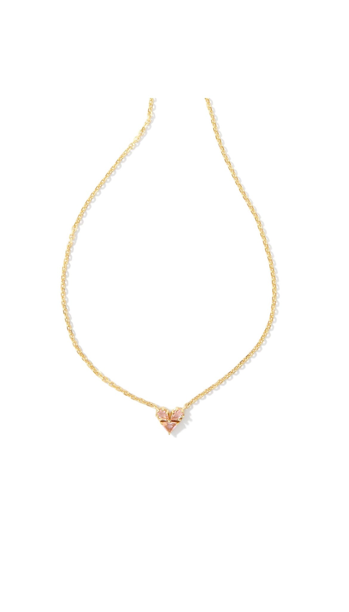 KENDRA SCOTT KATY HEART SHORT PENDANT NECKLACE
