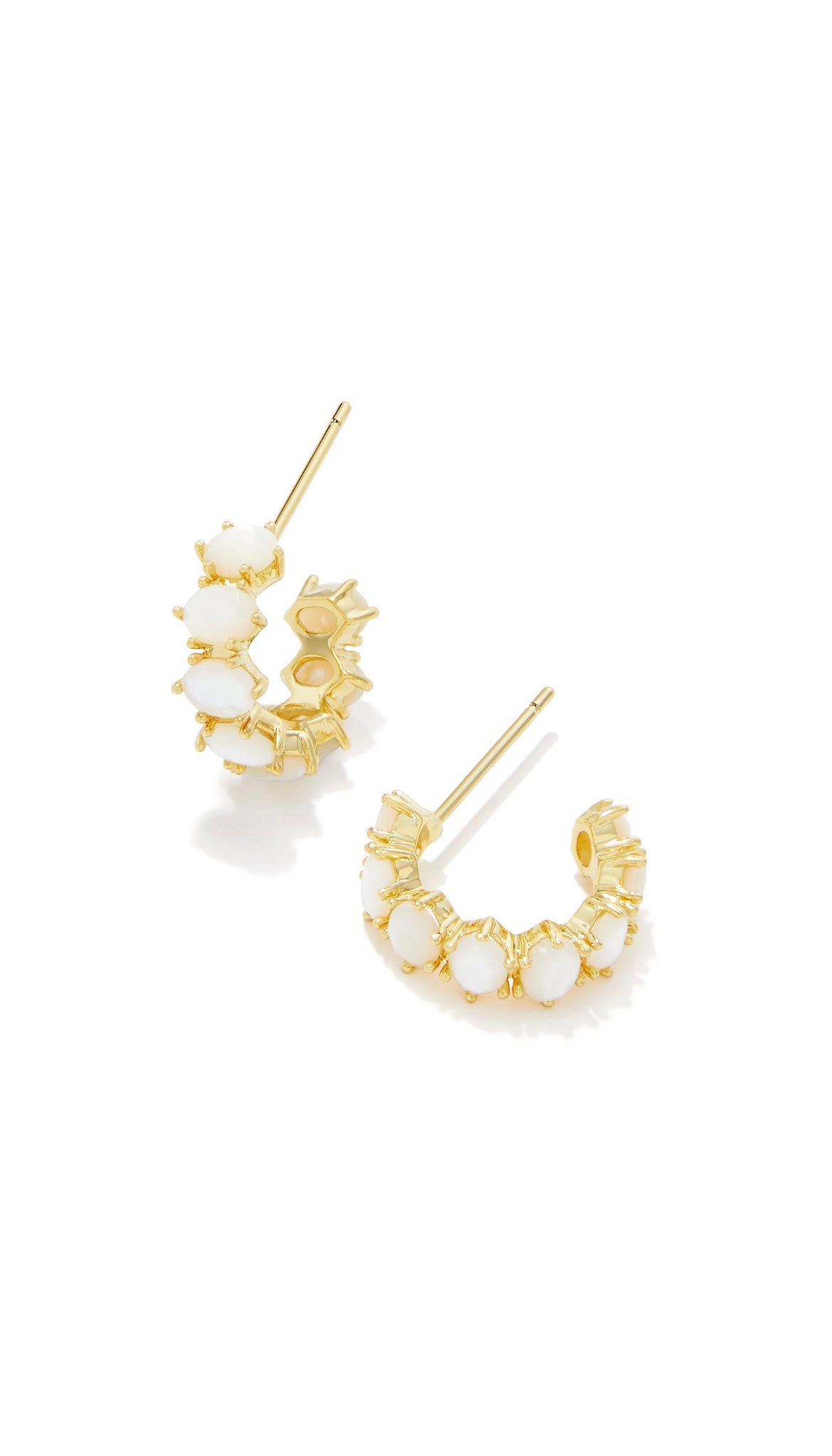 KENDRA SCOTT CAILIN CRYSTAL HUGGIE EARRINGS