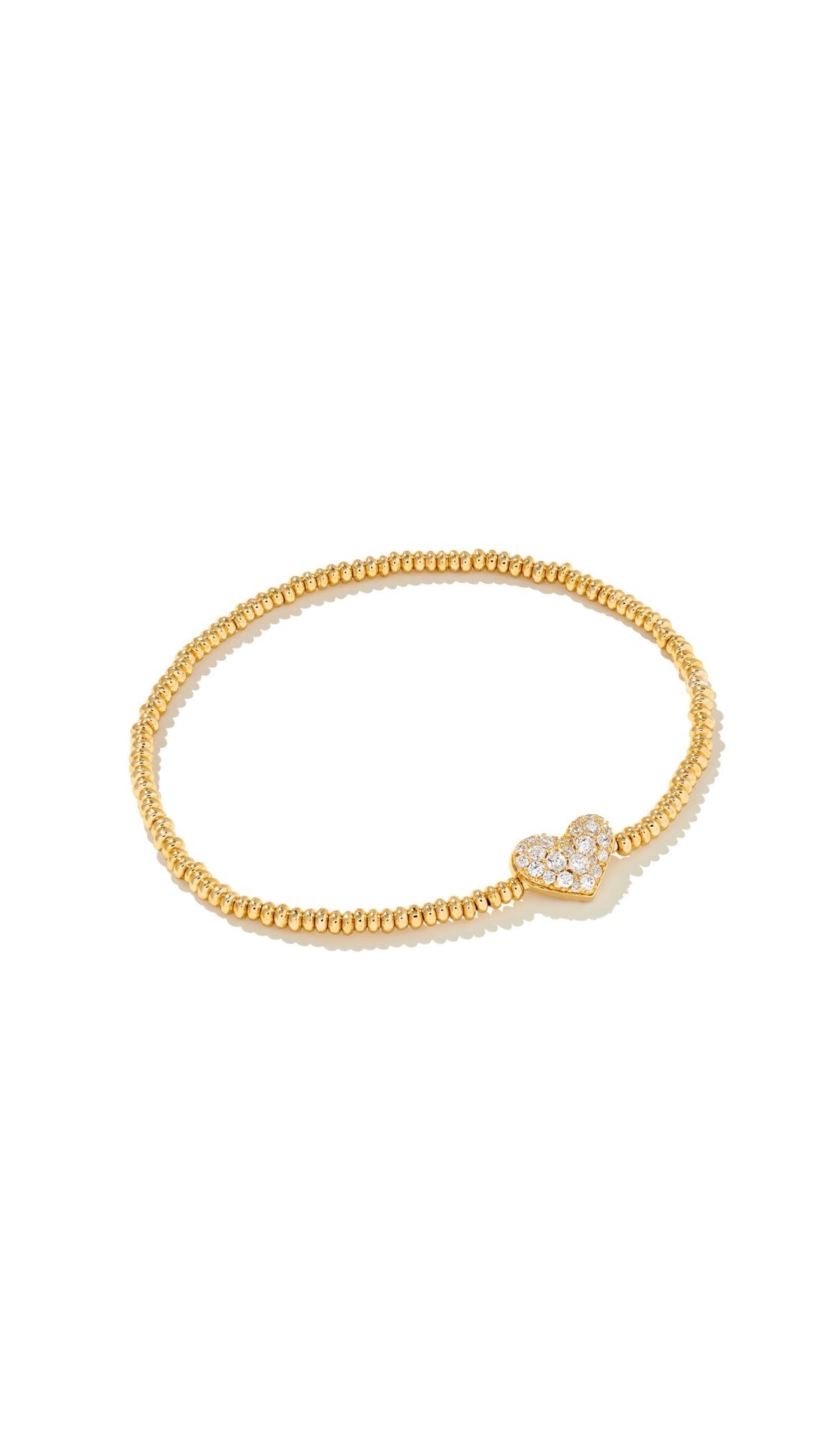 KENDRA SCOTT ARI HEART PAVE STRETCH BRACELET
