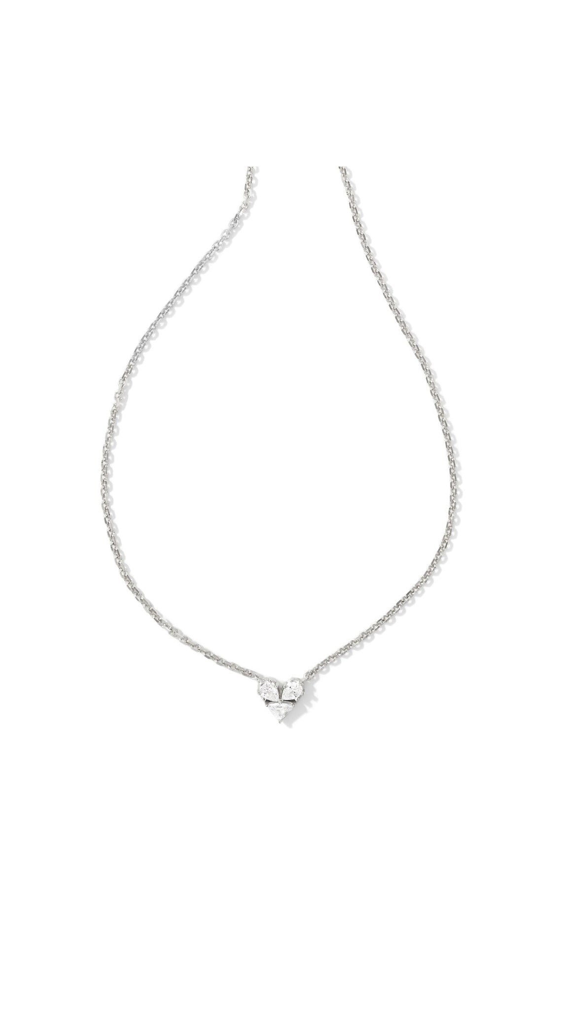 KENDRA SCOTT KATY HEART SHORT PENDANT NECKLACE