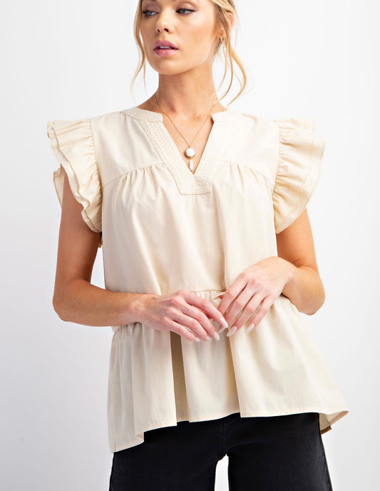 BRE WING SLEEVED TOP