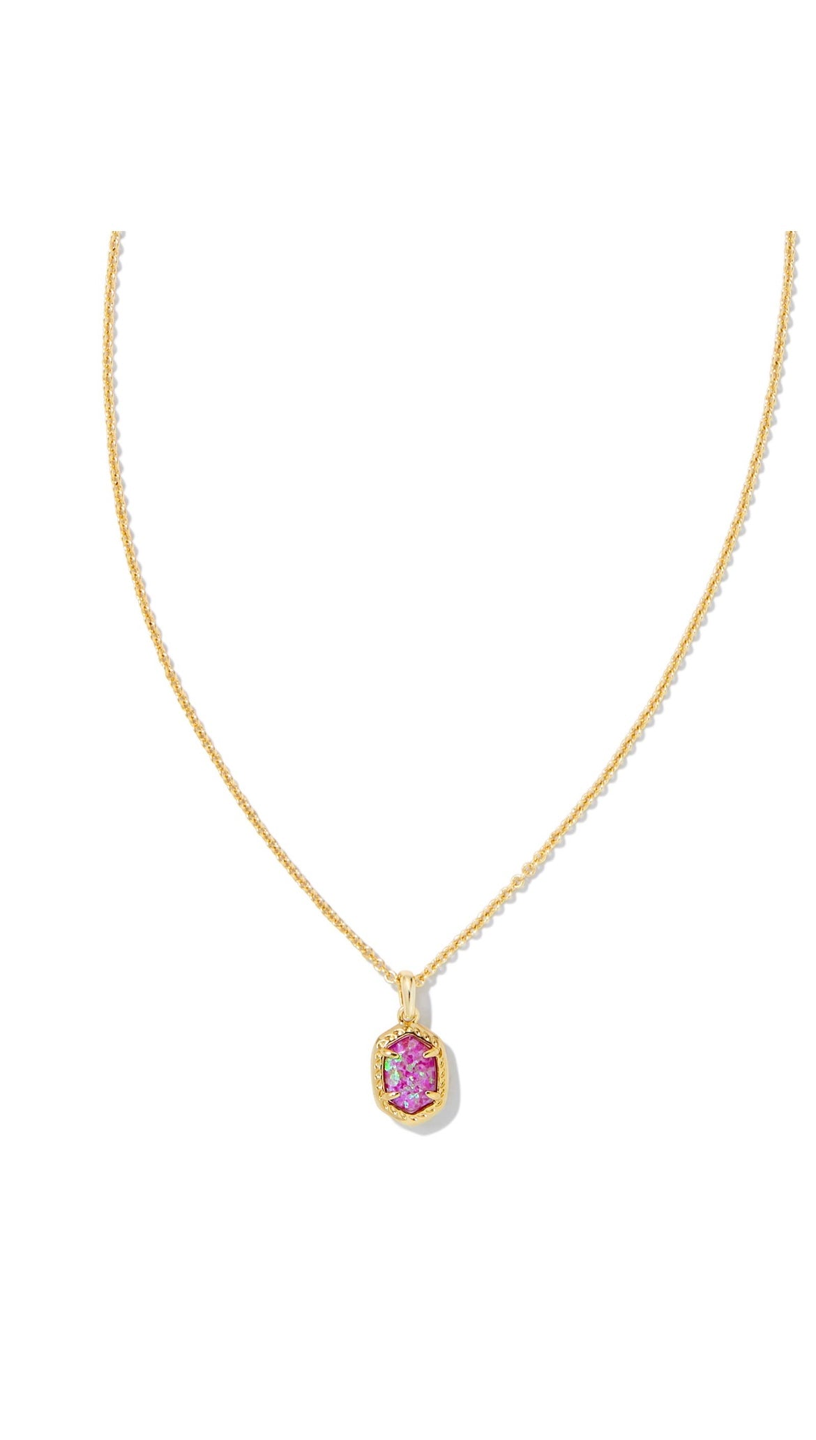KENDRA SCOTT DAPHNE FRAMED SHORT PENDANT NECKLACE