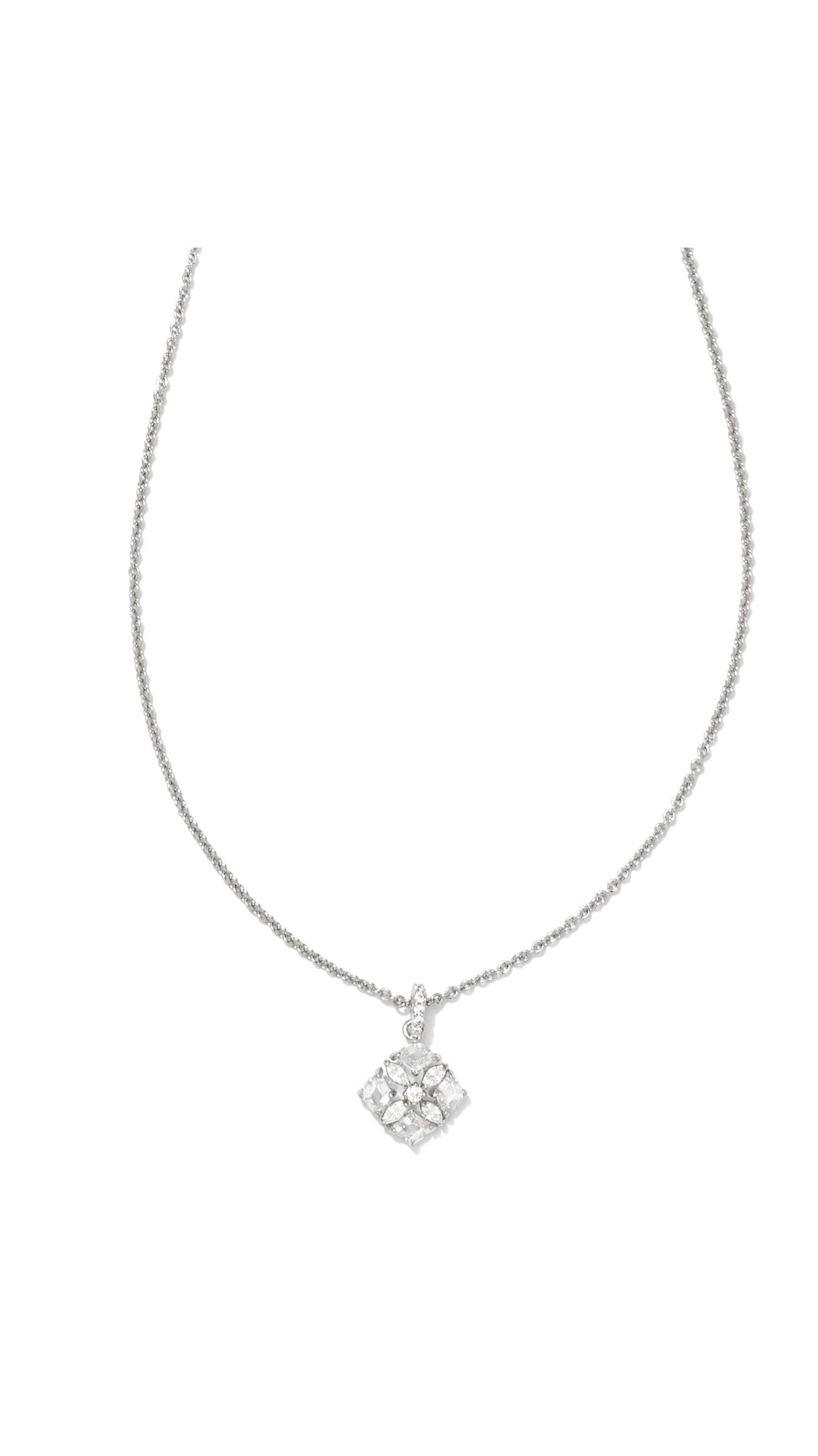 KENDRA SCOTT DIRA CRYSTAL SHORT PENDANT NECKLACE