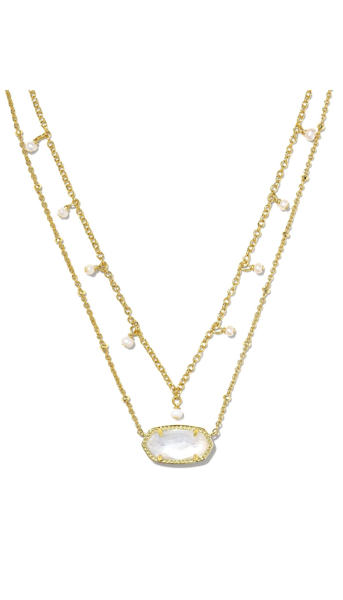 KENDRA SCOTT ELISA PEARL MULTI STRAND NECKLACE