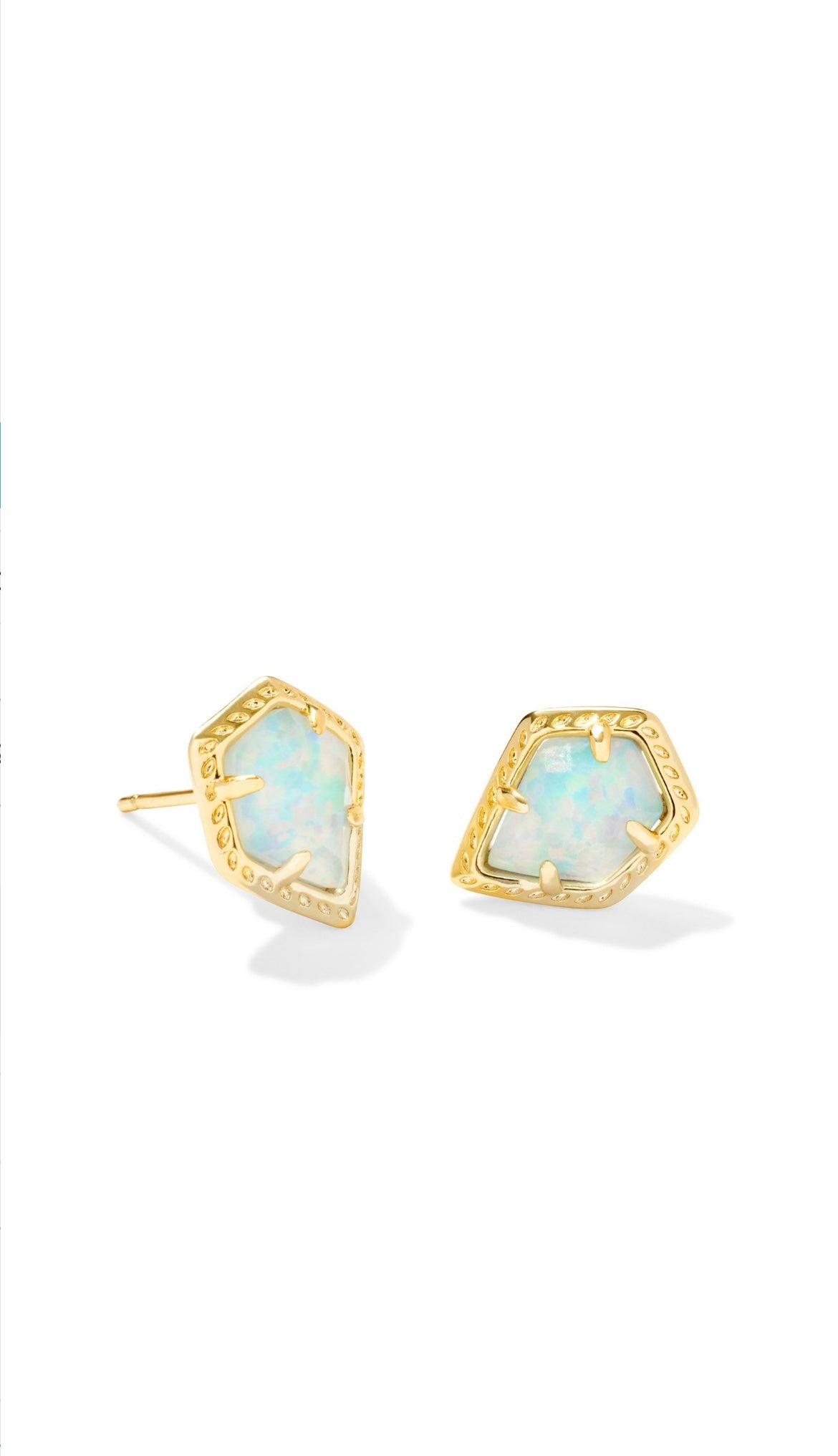 KENDRA SCOTT FRAMED TESSA STUD EARRINGS