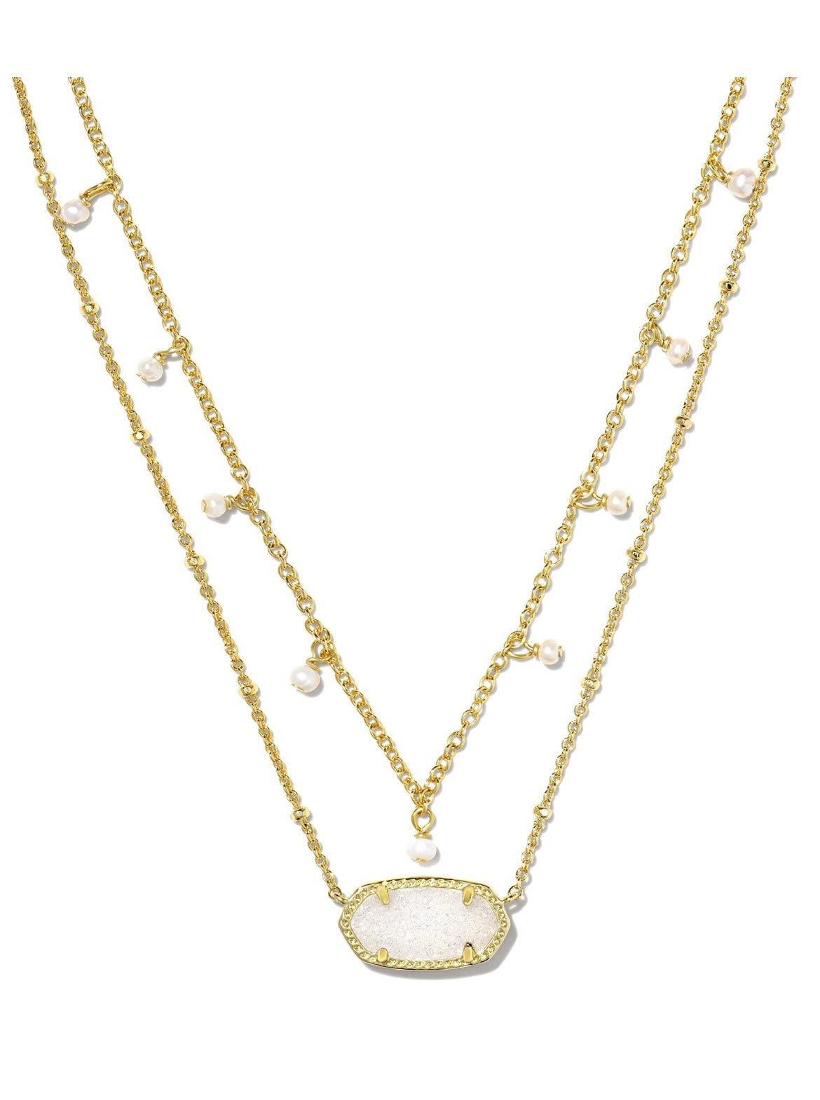 KENDRA SCOTT ELISA PEARL MULTI STRAND NECKLACE