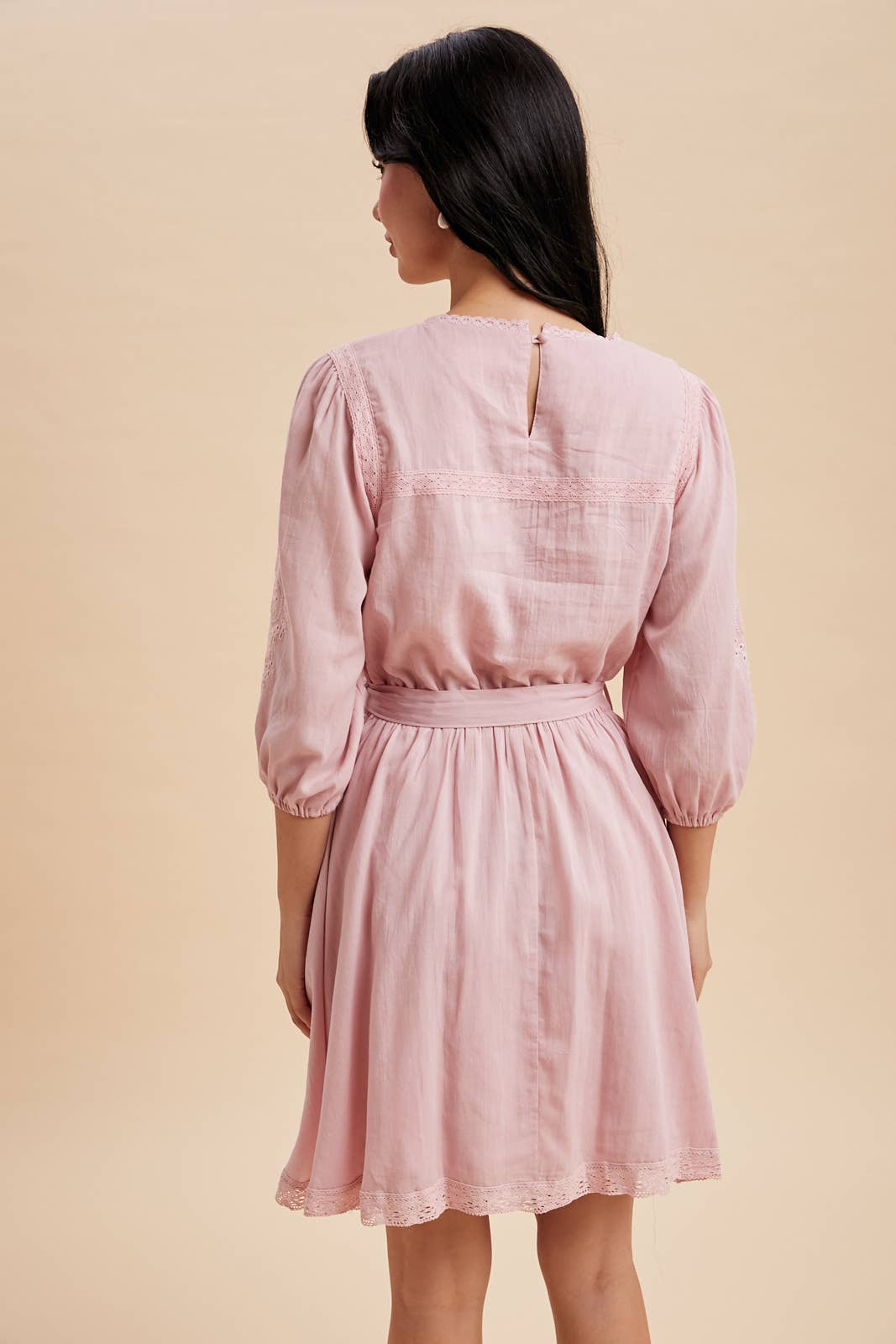 ELLA EMBROIDERED MINI DRESS