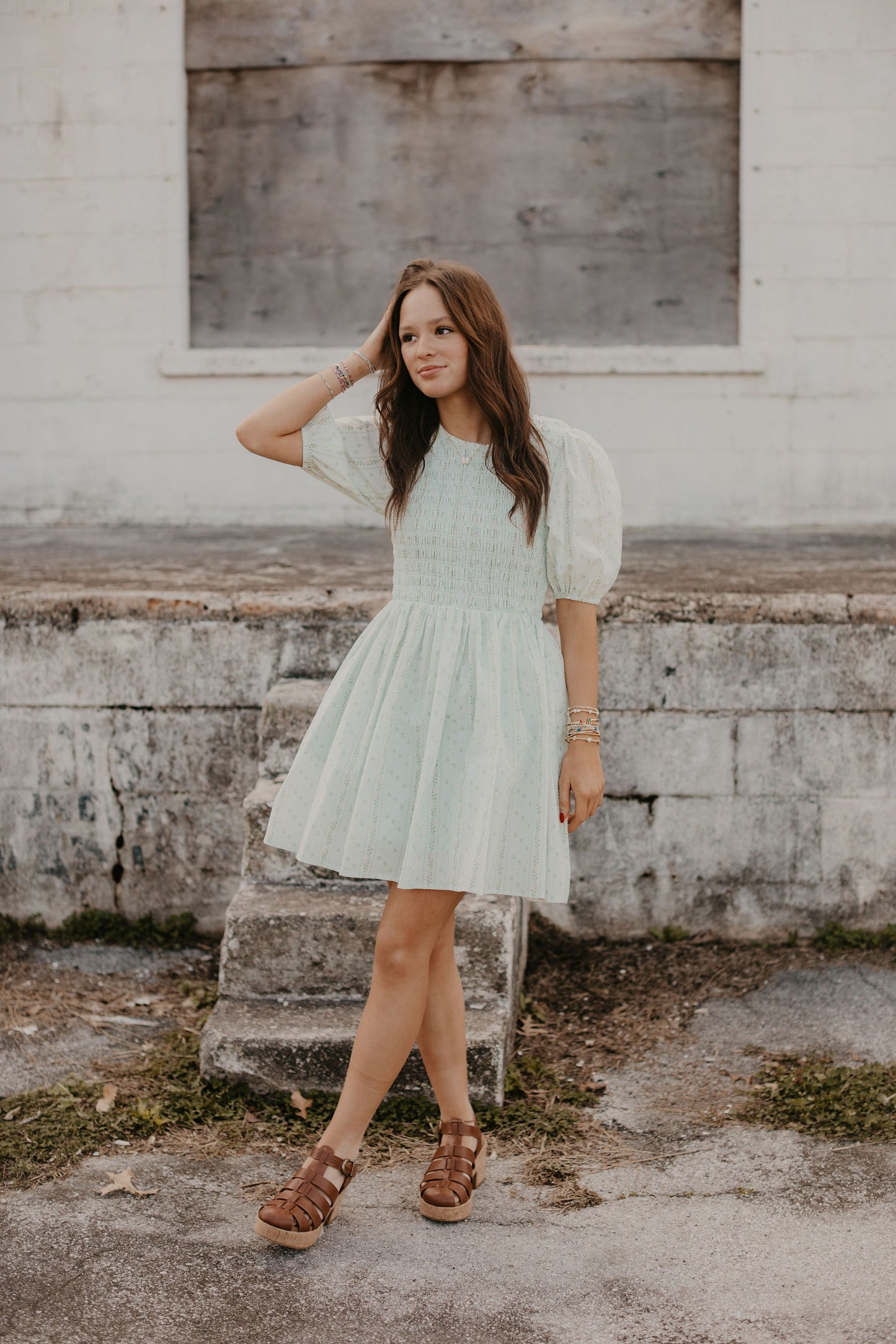 ELISE COTTON MINI DRESS