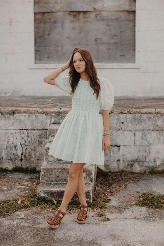 ELISE COTTON MINI DRESS