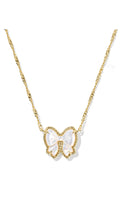 KENDRA SCOTT HALEY BOW SHORT PENDANT NECKLACE