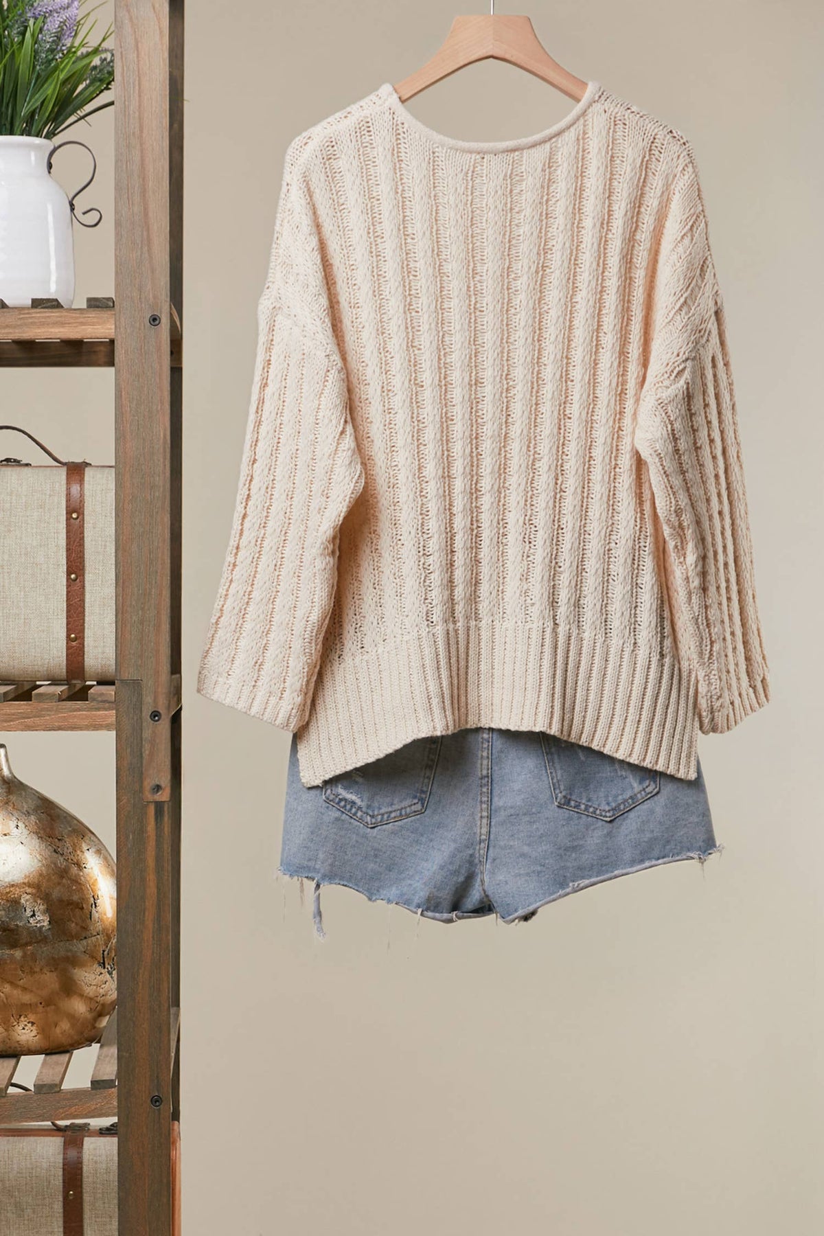 RENLEY RIBBED SWEATER