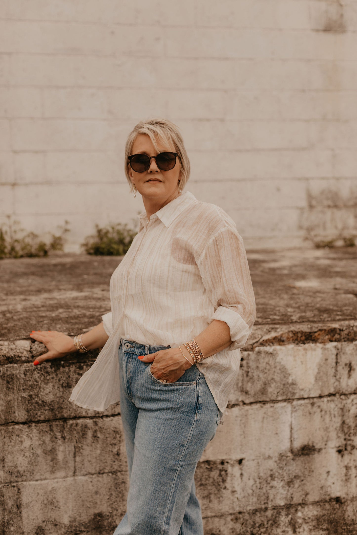 ABBY SHIMMER TOP