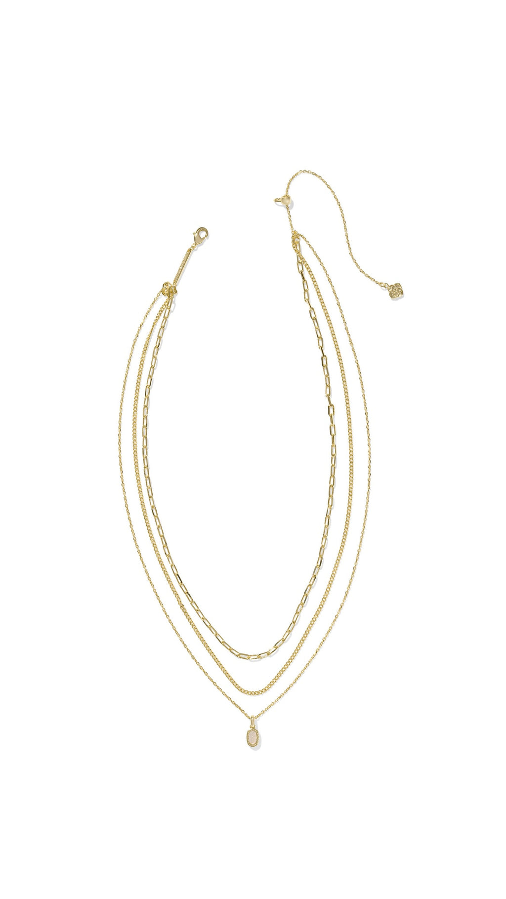 KENDRA SCOTT MINI ELISA TRIPLE STRAND NECKLACE
