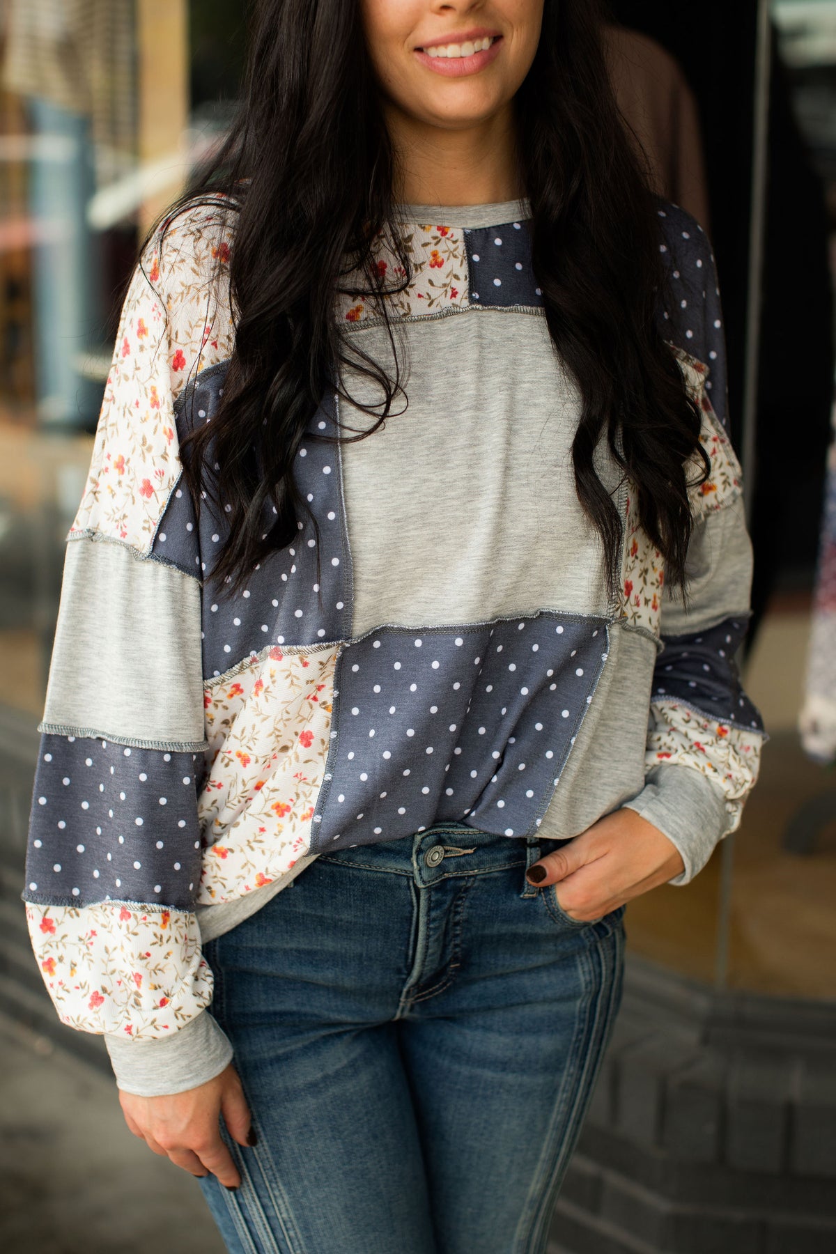 TARA PATCHWORK PULLOVER
