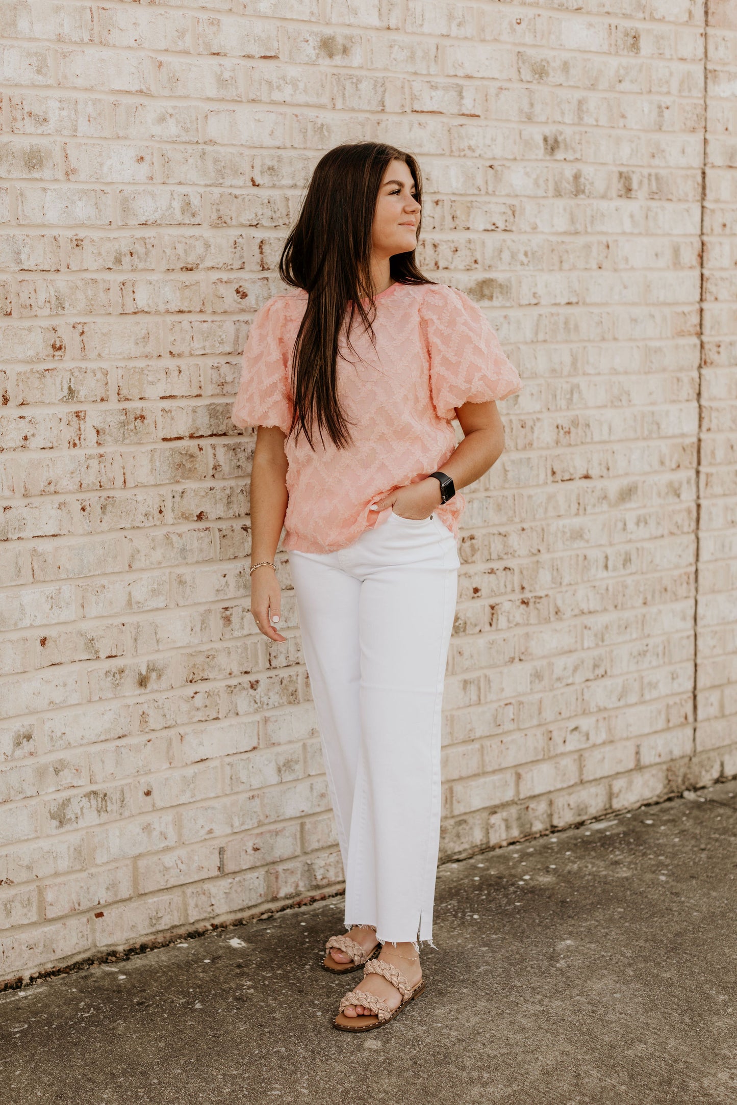 SWEET ON YOU TEXTURED TOP
