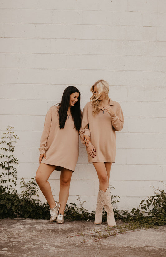 GRACIE HALF ZIP DRESS