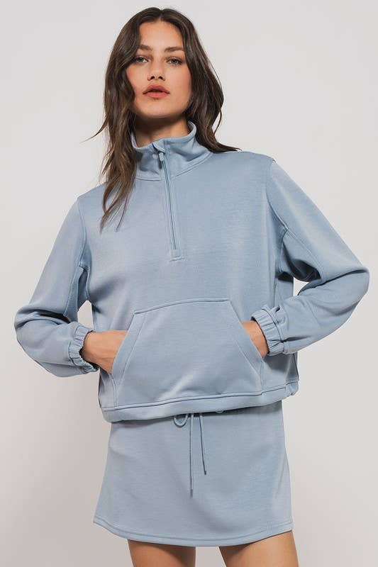 ACCENT QUARTER ZIP PULLOVER