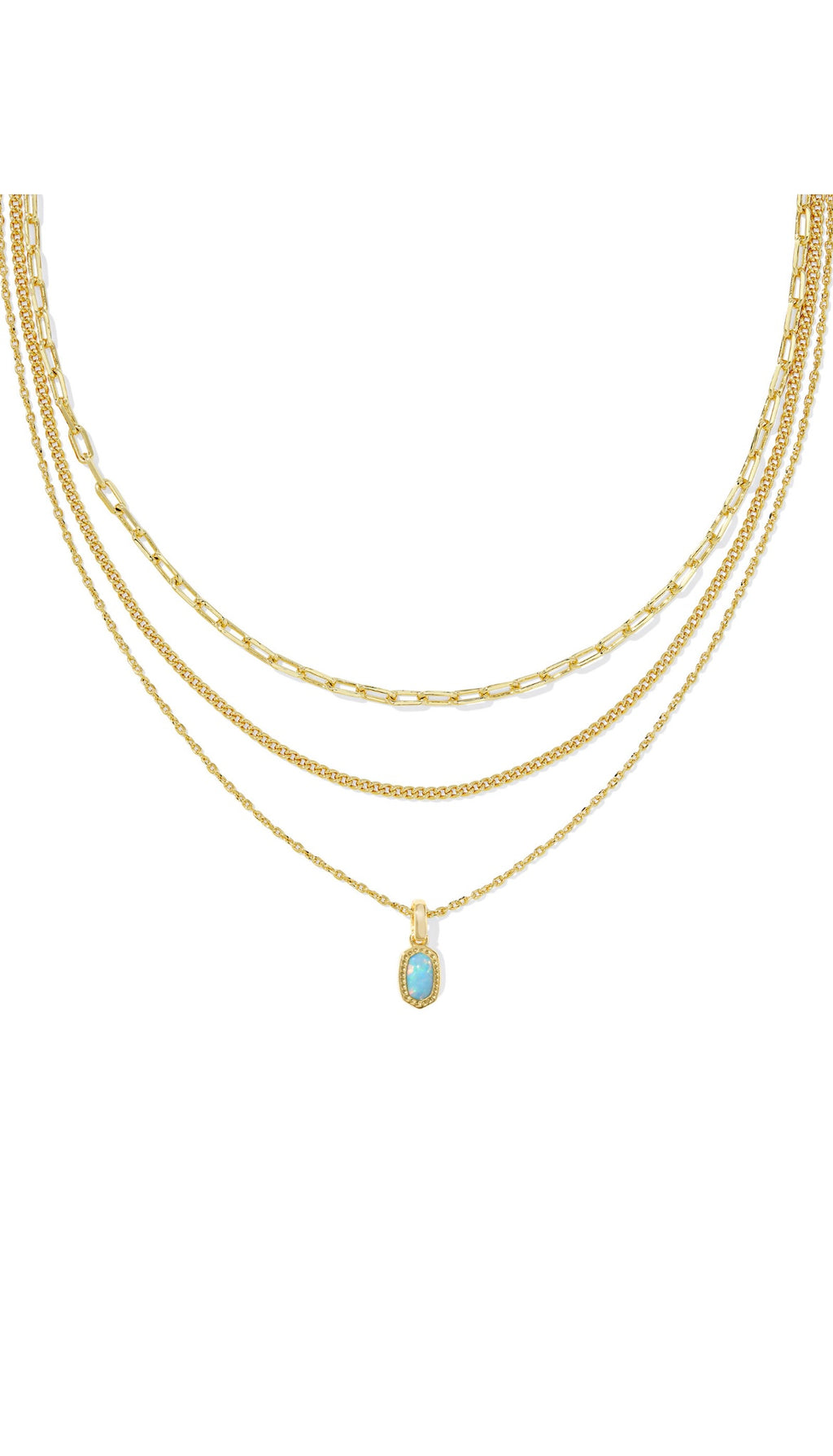 KENDRA SCOTT MINI ELISA TRIPLE STRAND NECKLACE