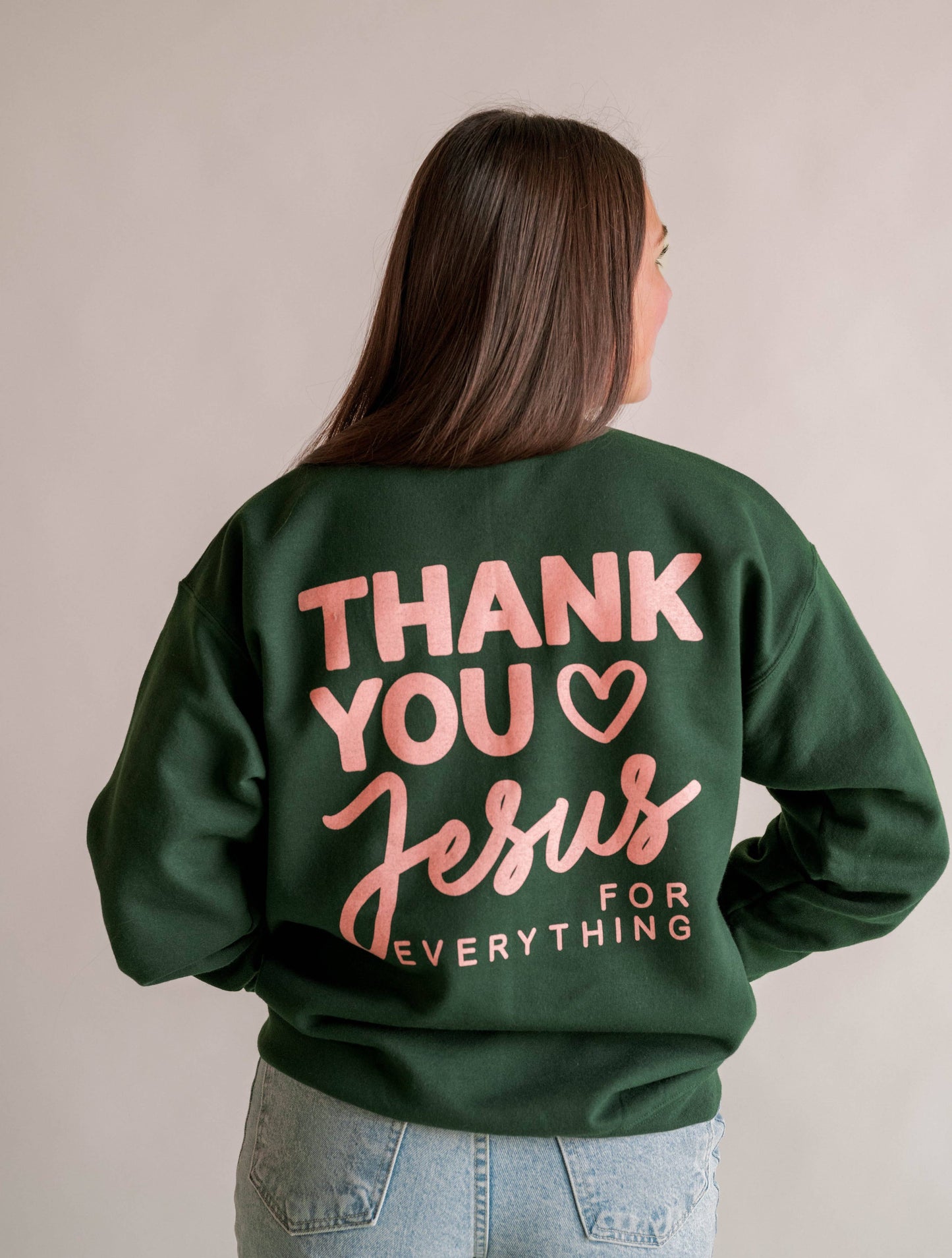 THANK YOU JESUS GRAPHIC SWEATSHIRT