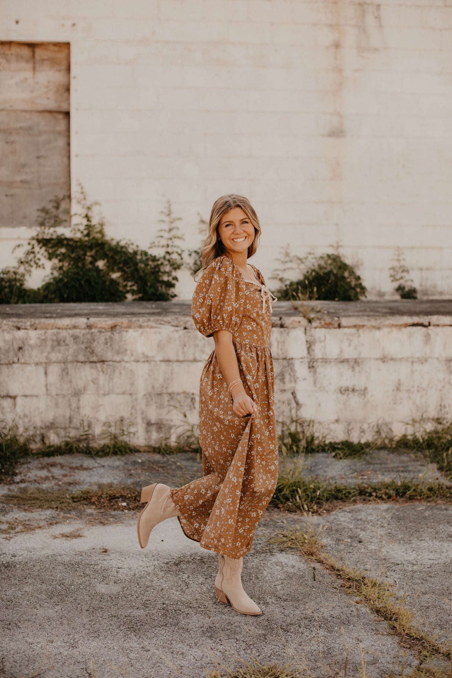 GOLDEN HOUR MIDI DRESS