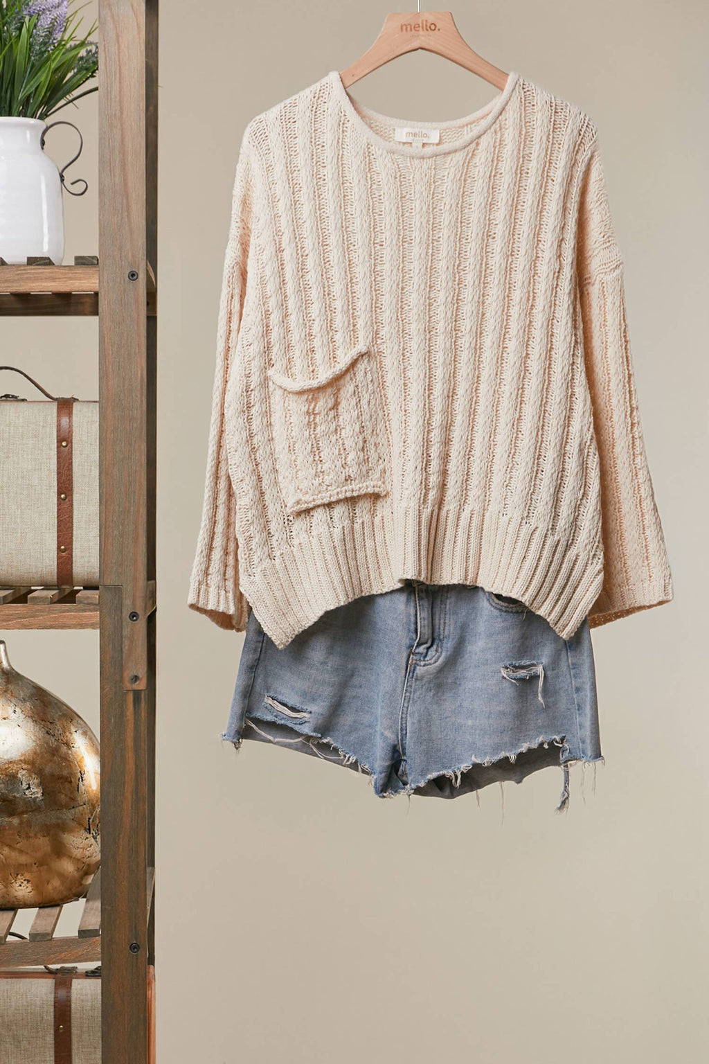 RENLEY RIBBED SWEATER