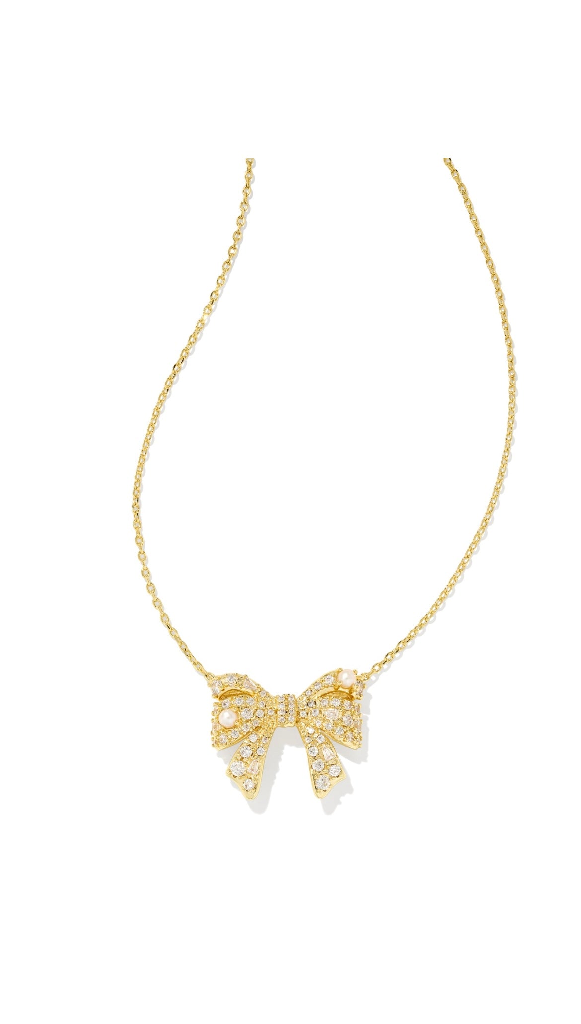 KENDRA SCOTT KRISTA BOW PENDANT NECKLACE