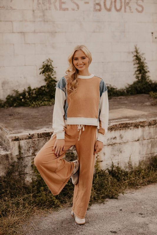 JESS COLOR BLOCK PULLOVER