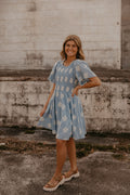 POPPY EMBROIDERED MINI DRESS