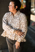 FLYNN PEPLUM TOP