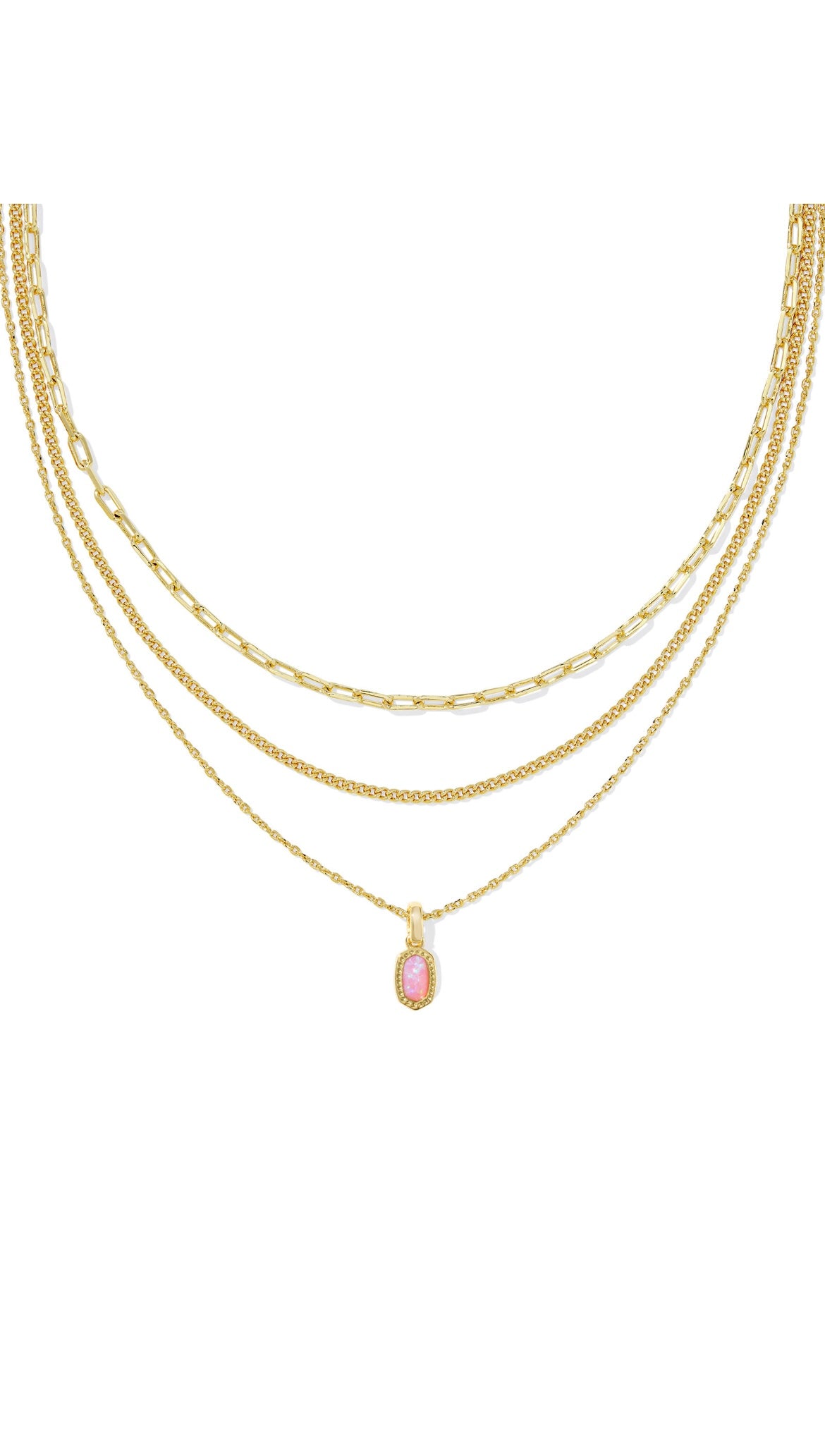KENDRA SCOTT MINI ELISA TRIPLE STRAND NECKLACE