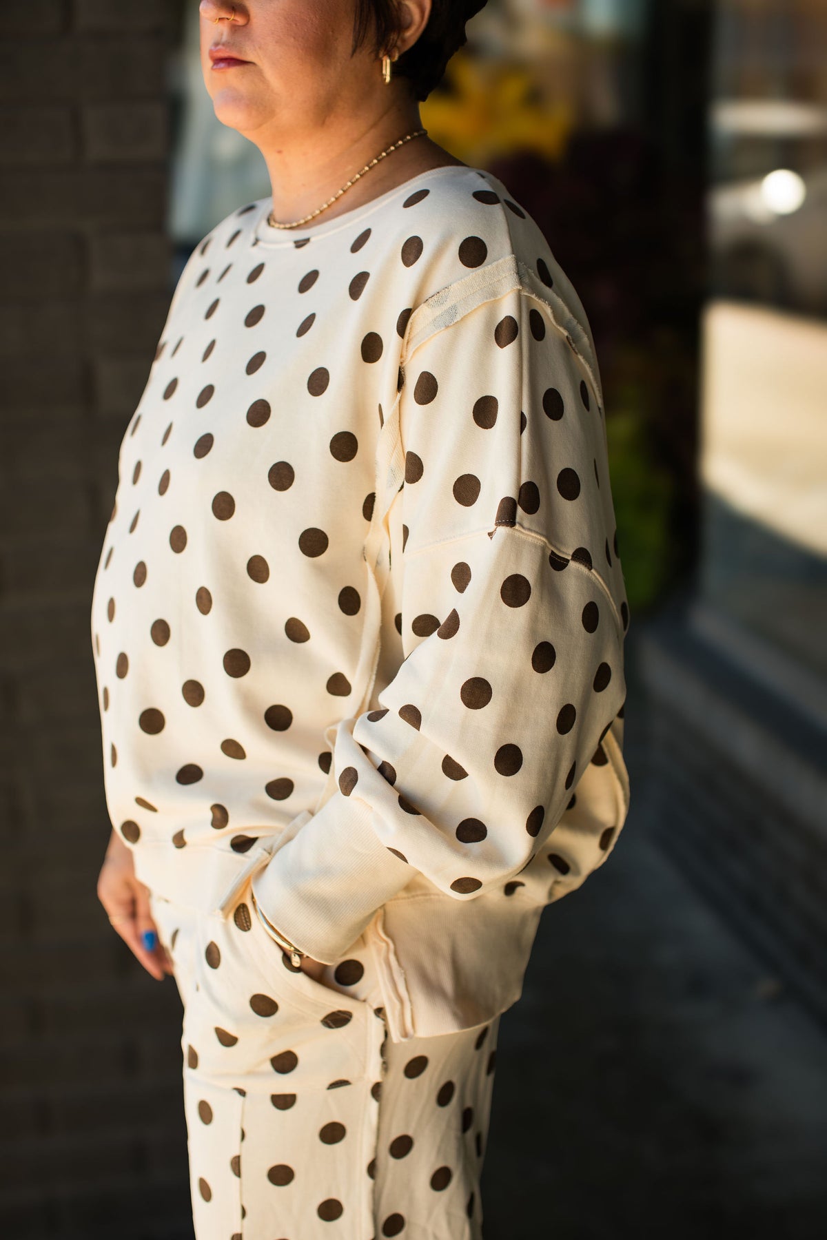AMARA POLKA SWEATSHIRT