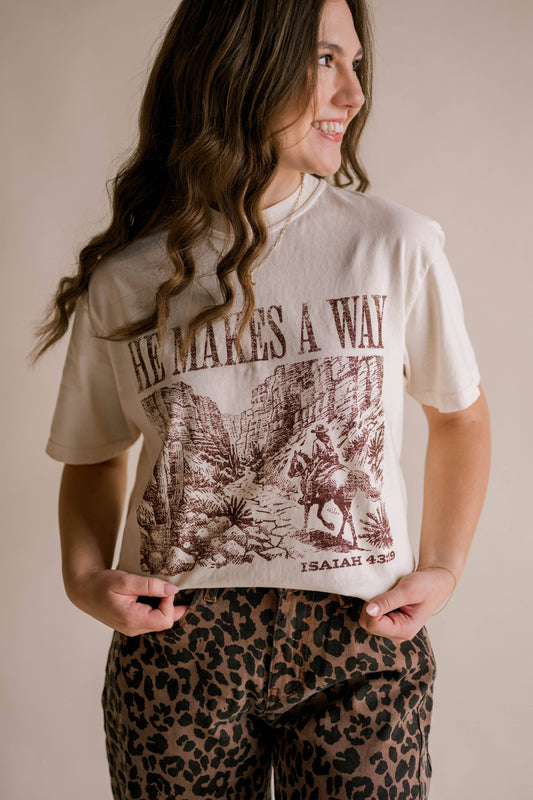 HE MAKES A WAY CHRISTIAN TEE