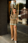 ELLA SPLIT JEANS-SUEDE