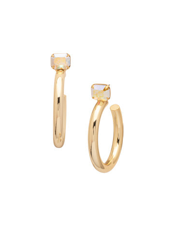 SORRELLI KEELEY EMERALD CUT HOOP EARRINGS