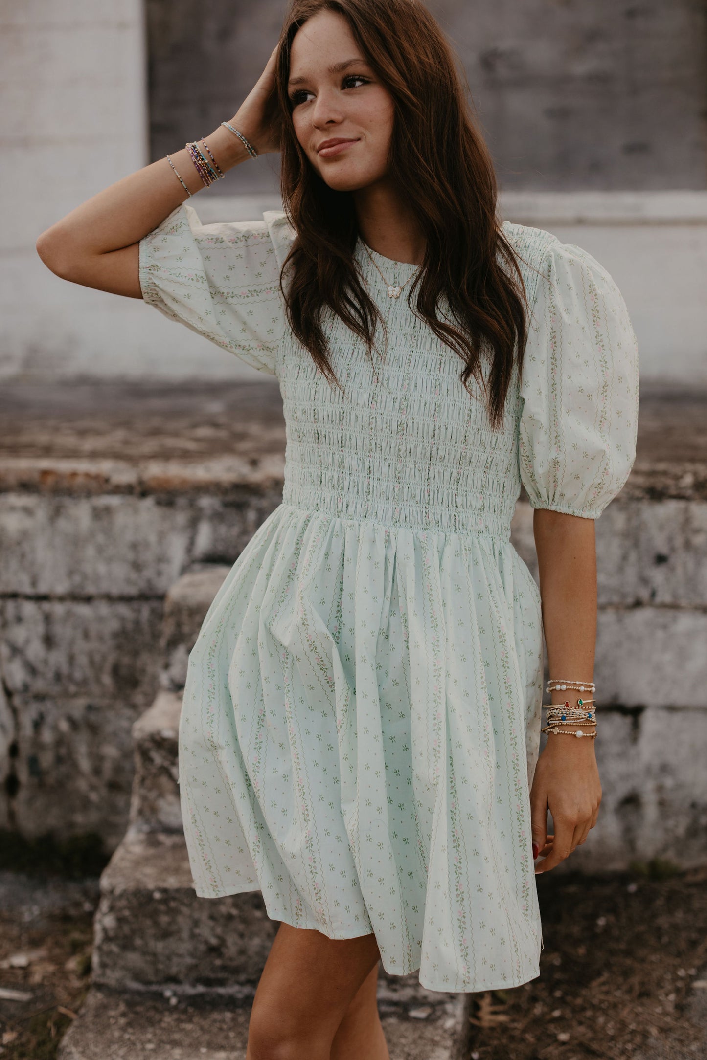 ELISE COTTON MINI DRESS