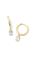 KENDRA SCOTT CAILIN SINGLE STONE HUGGIE EARRINGS