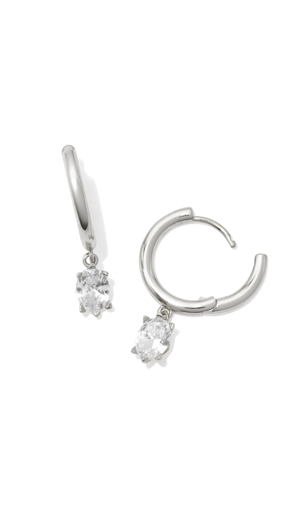 KENDRA SCOTT CAILIN SINGLE STONE HUGGIE EARRINGS