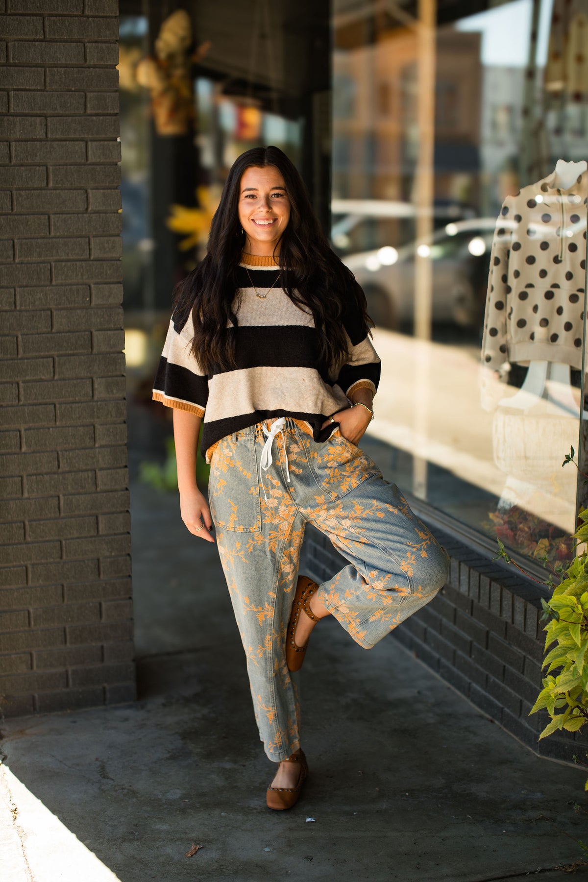 BRYNLEE FLORAL JEANS