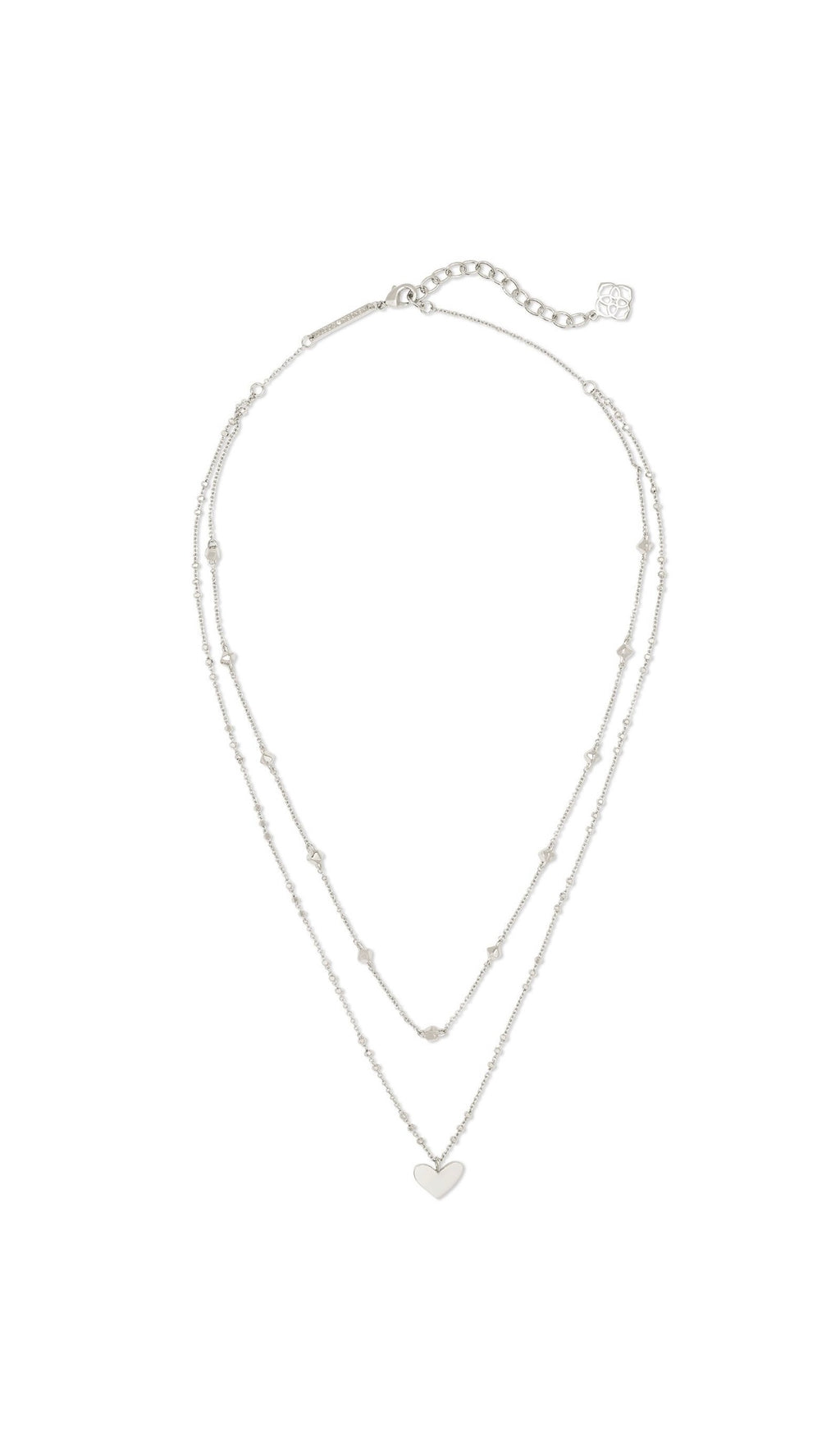 KENDRA SCOTT ARI HEART MULTI STRAND NECKLACE