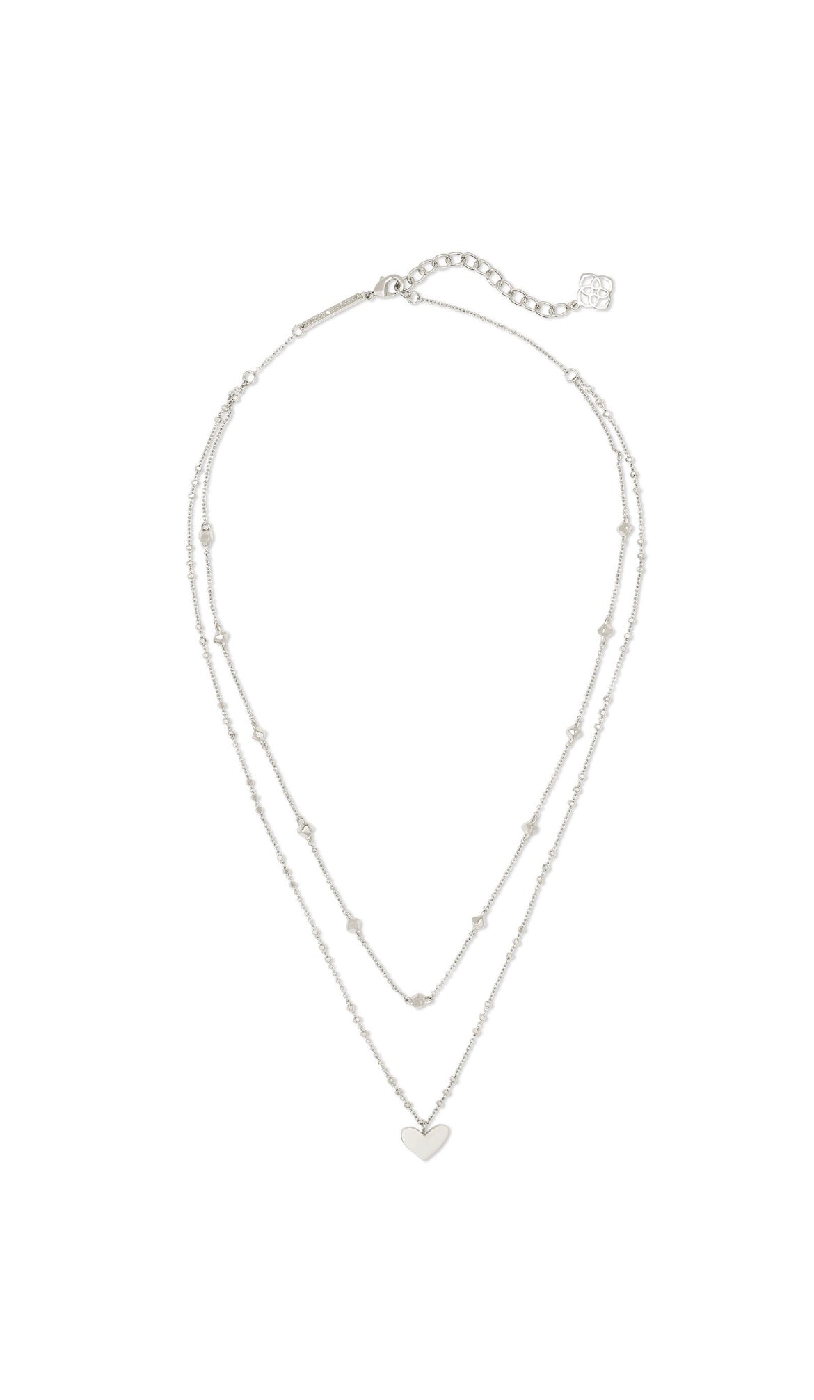 KENDRA SCOTT ARI HEART MULTI STRAND NECKLACE